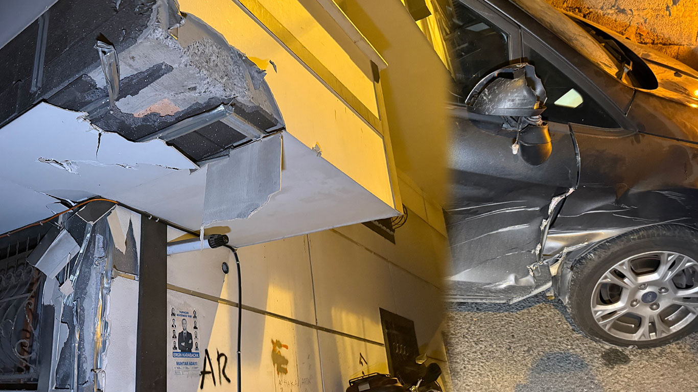 İstanbul'da vinç dehşeti: Önce binalara sonra araçlara çarptı