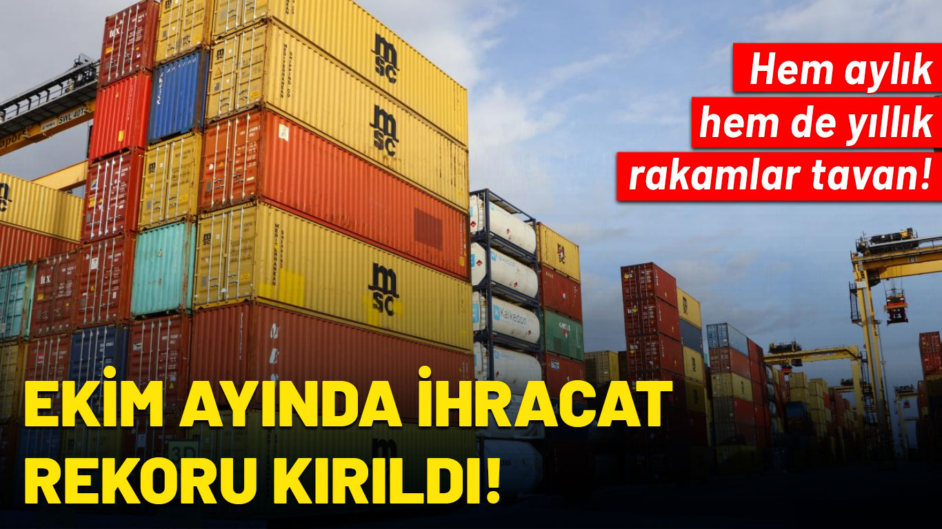 Türkiye ihracatta rekor kırdı: Ekim ayında 24 milyar dolarla tarihi zirve görüldü