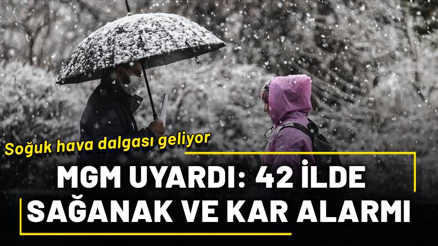 Soğuk hava dalgası geliyor! Meteoroloji uyardı: 42 ilde sağanak ve kar alarmı!