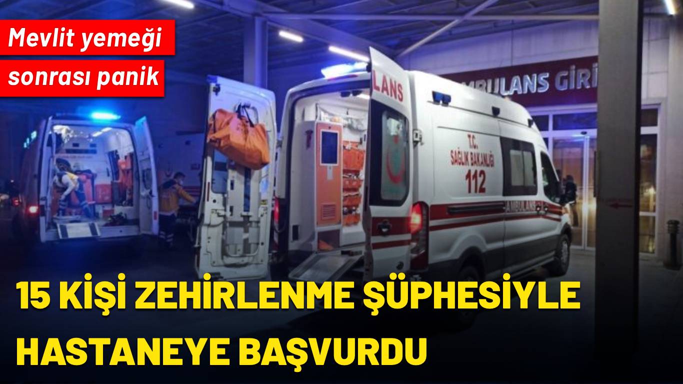 Kastamonu’da mevlit yemeği sonrası 15 kişi hastanelik oldu