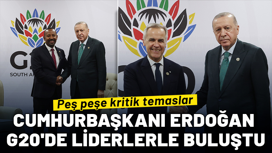 Cumhurbaşkanı Erdoğan G20'de liderlerle buluştu: Peş peşe kritik temaslar