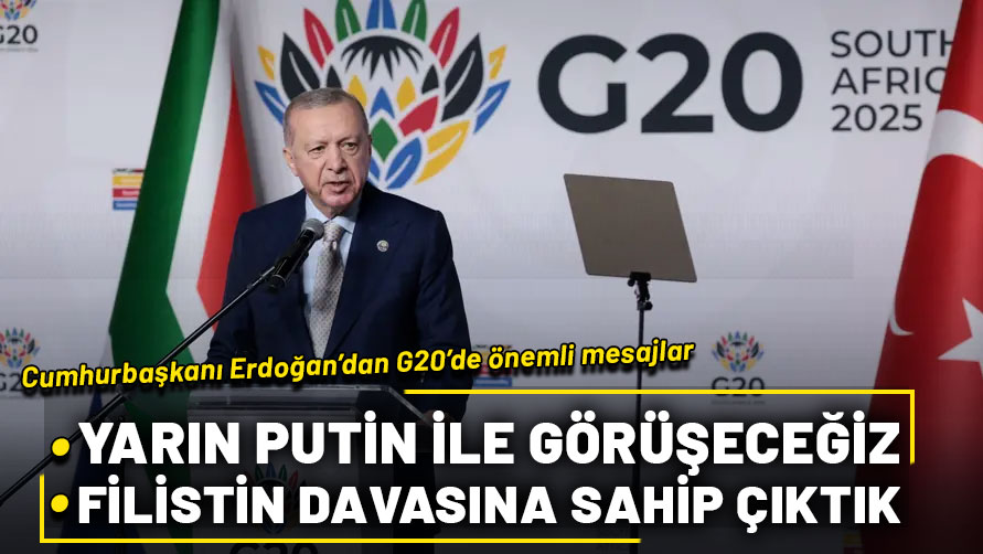 Cumhurbaşkanı Erdoğan’dan G20’de önemli mesajlar!