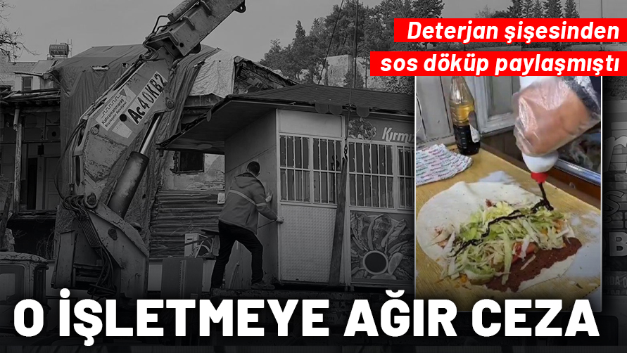 Deterjan şişesinden sos döken çiğköfteciye ağır ceza!