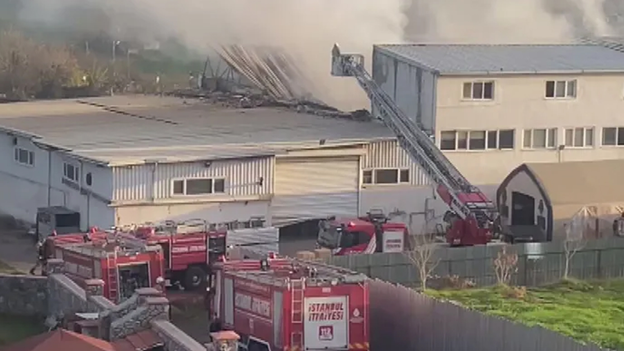 Tuzla'da korkutan fabrika yangını!