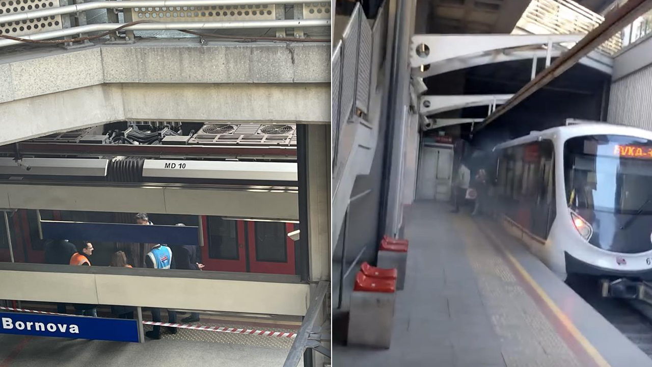 İzmir Metrosu'nda korkutan kaza: Vagon raydan çıktı