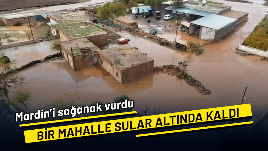 Mardin'i sağanak vurdu: Bir mahalle su altında kaldı