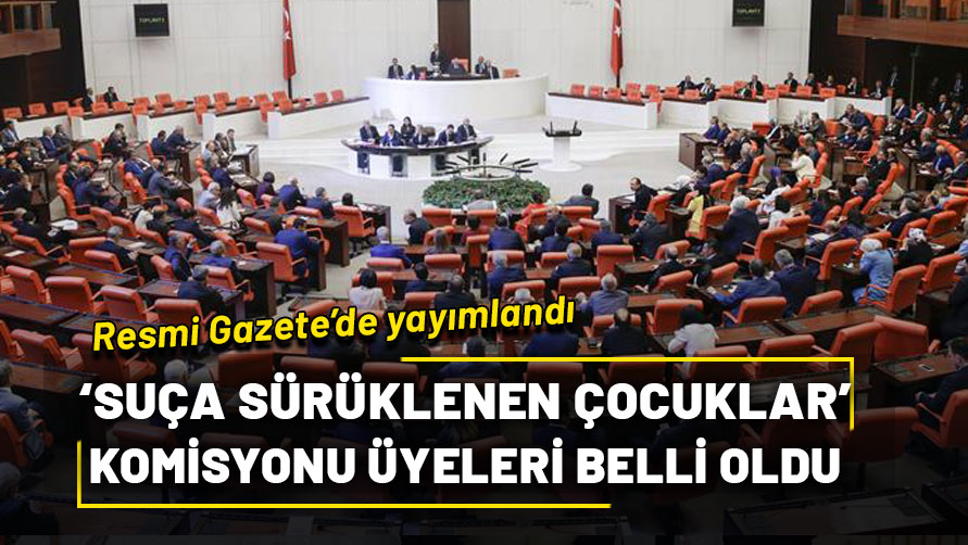 Suça sürüklenen çocukları araştırma komisyonu üyeleri Resmi Gazete’de