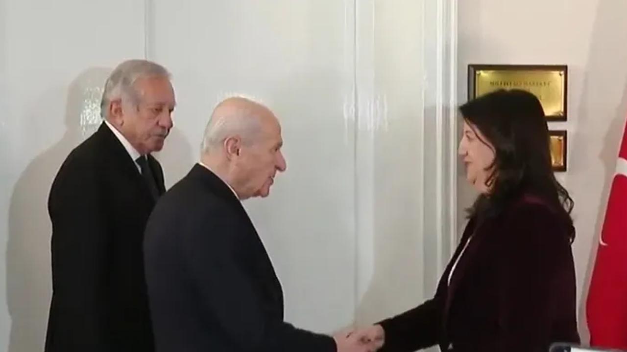 MHP lideri Devlet Bahçeli DEM Parti İmralı Heyeti'ni kabul etti