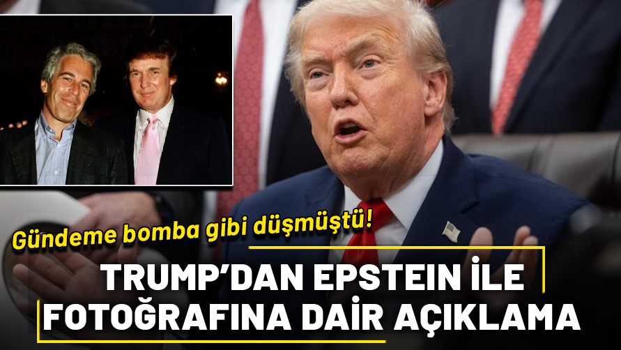 Trump, cinsel taciz suçlusu Epstein ile olan fotoğrafları hakkında konuştu!