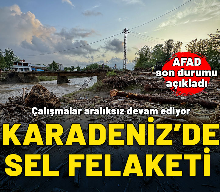 Karadeniz'de sel ve su baskınları sürüyor: AFAD son durumu açıkladı