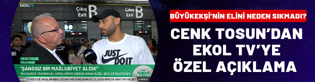 Mehmet Büyükekşi'nin elini neden sıkmadı? Cenk Tosun'dan Ekol TV'ye özel açıklama