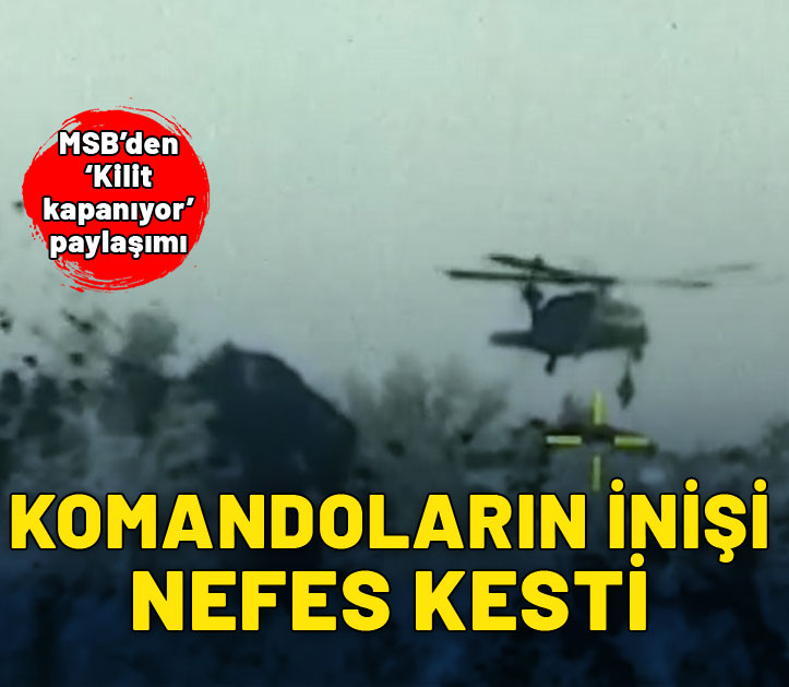 Komandoların Irak’ın kuzeyine indiği anlar nefes kesti