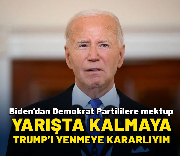 Biden'dan Demokrat Partililere mektup: Yarışta kalmaya kararlıyım