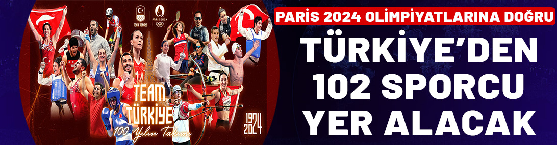 Paris 2024 Olimpiyat Oyunları’nda Türkiye'den 18 branşta 102 sporcu