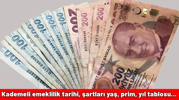 19 Eylül 1999 VE 2008 ARASI SİGORTALI OLANLAR| Kademeli emeklilik tarihi, şartları yaş, prim, yıl tablosu...