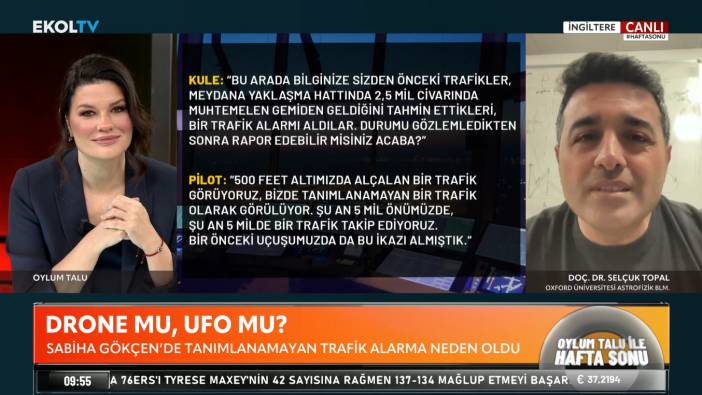 Sabiha Gökçen'de tanımlanamayan cisim ne olabilir? "NASA yeni bir ekip kurdu"