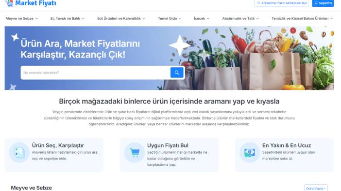 Market fiyatı sitesi vatandaşın akınına uğradı: 500 bine yakın ziyaret, 2 milyondan fazla ürün araması