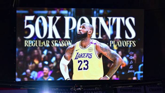 LeBron James yine NBA tarihine geçti: Yeni rekora imza attı!