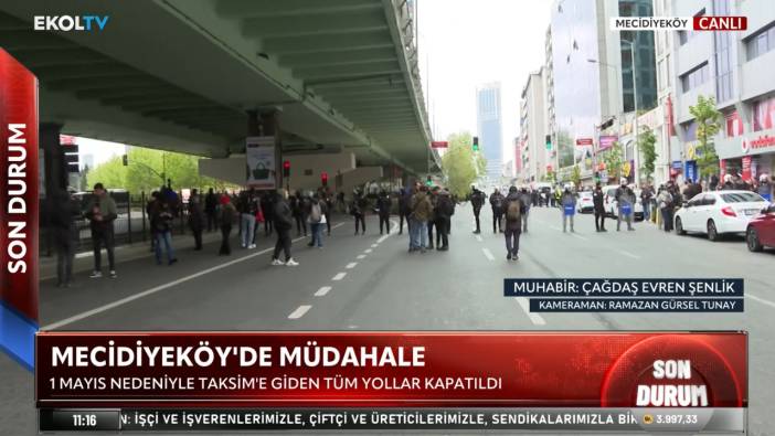 Mecidiyeköy'de polisten müdahale: Gözaltılar var