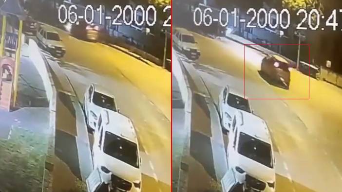 Park halindeki otomobillere çarpan sürücü olay yerinden kaçtı