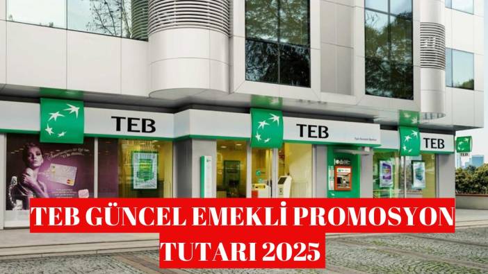 TEB GÜNCEL EMEKLİ PROMOSYON TUTARI 2025 | TEB Bankası Mayıs ayı emekli maaş promosyonu ne kadar, kaç TL?