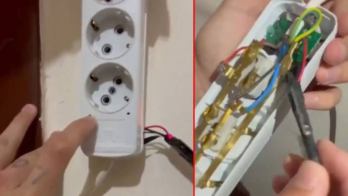 Günlük kiralık evde skandal! Üçlü prizin içerisine gizli kamera yerleştirmişler