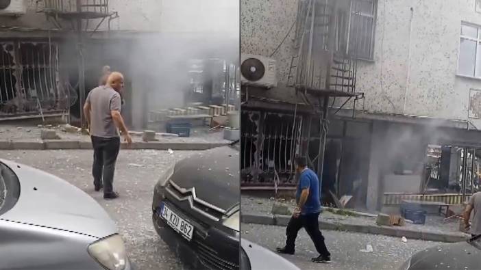 Güngören'de büfede patlama! İşte o anlar