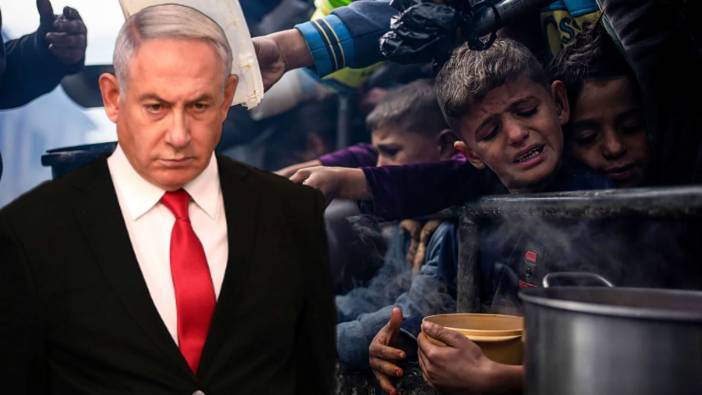 Netanyahu o görüntüleri geçiştirmeye çalıştı: Filistinlileri aç bırakıp ölüme terk etti!