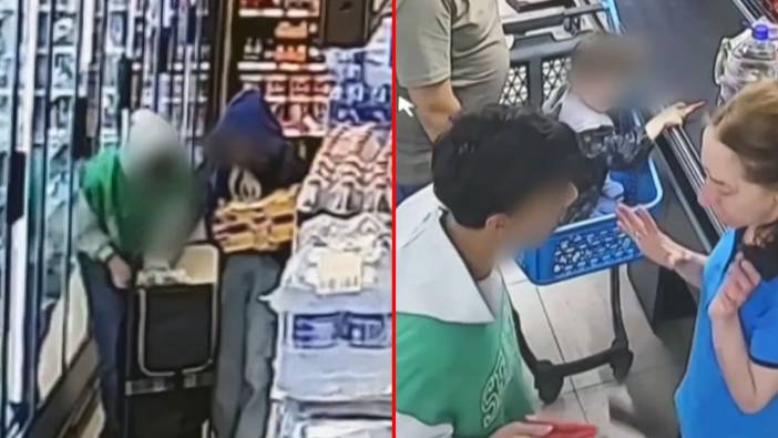 İki çocuk 22 bin lira değerinde ürün çaldı: Fark edilince para yerine falçata uzattı!