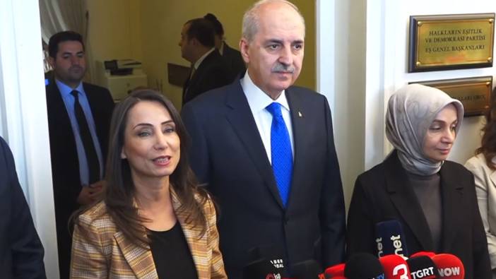 DEM Parti ziyaretinin ardından Kurtulmuş'tan açıklamalar: Tarihi fırsat en iyi şekilde değerlendirilmeli
