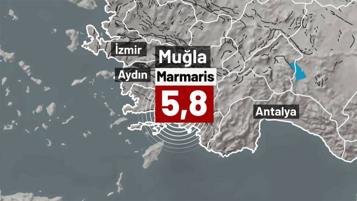 Marmaris açıklarında 5.8 büyüklüğünde deprem! Uzmanlardan uyarılar geldi: Artçılara karşı dikkatli olunmalı