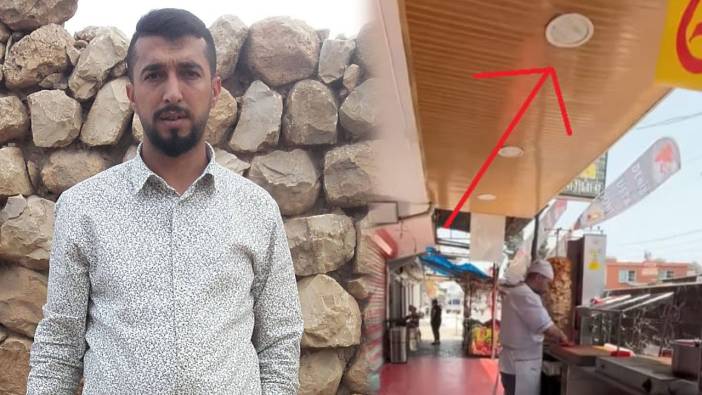 Yok böyle bir olay! Dönercide yemek yerken kafasından vuruldu: Kurşun dükkan tavanından düşmüş!