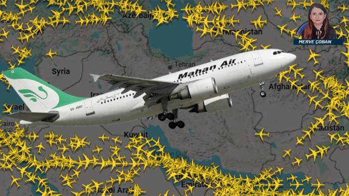 On binler o uçağı takip etti: İran hava sahasında o şirketten gizemli uçuş