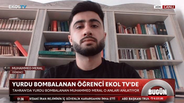 Yurdu bombalanan öğrenci Ekol TV’de anlattı: Kaçacak yer aradık