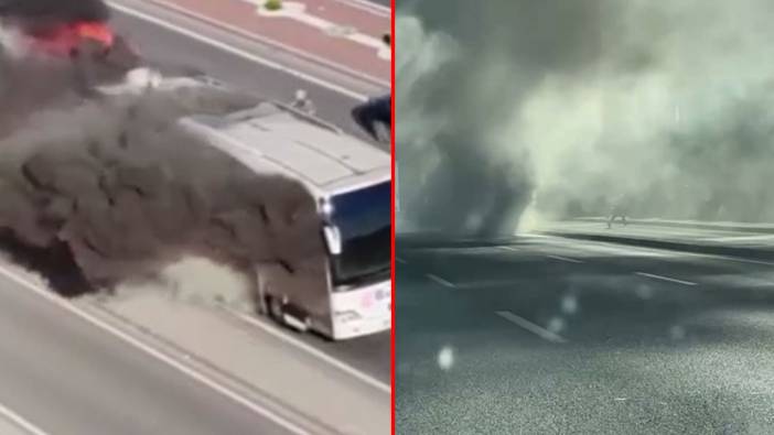 Son dakika! Öğrenci taşıyan otobüs alev aldı