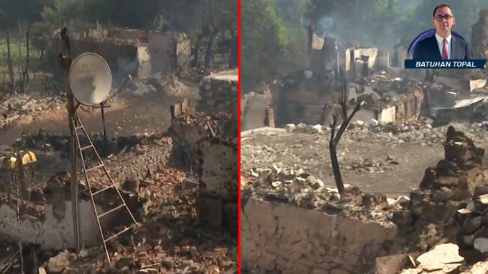 Ekol TV yangından etkilenen köyde: Alevler Köprücek’i küle çevirdi