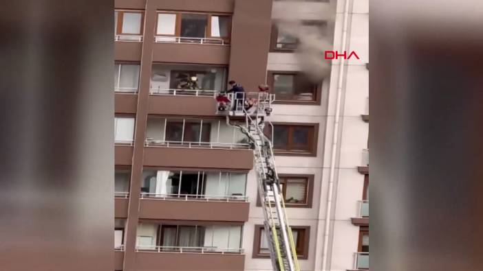 Ankara'da korkutan bina yangını! Mahsur kalanlar var