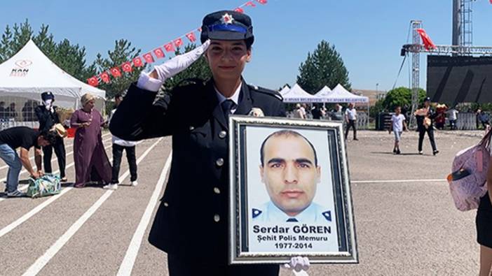 Şehit polisin kızı da polis oldu! Babasının izinden gitti