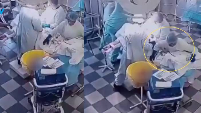 8.8'lik depreme ameliyathanede yakalandılar! Hastaya böyle siper oldular...