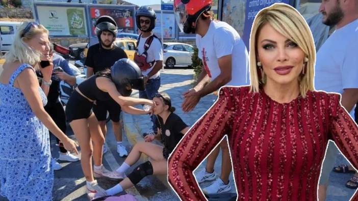 Seray Sever Bodrum'da trafik kazası geçirdi: Gözyaşlarına hakim olamadı