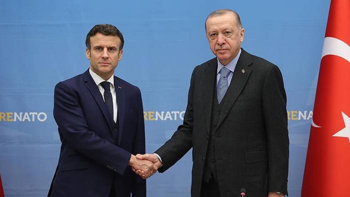Son dakika! Cumhurbaşkanı Erdoğan Macron ile görüştü