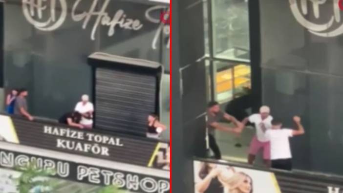 Kadın kuaföründe dehşet veren olay! Çığlıkları sokakta yankılandı
