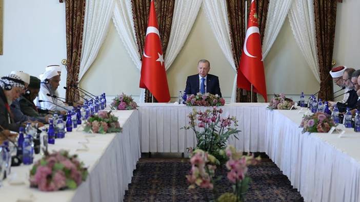 Cumhurbaşkanı Erdoğan İslam alimleri ile bir araya geldi