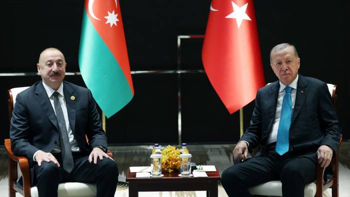 Cumhurbaşkanı Erdoğan ile Aliyev Çin'de bir araya geldi