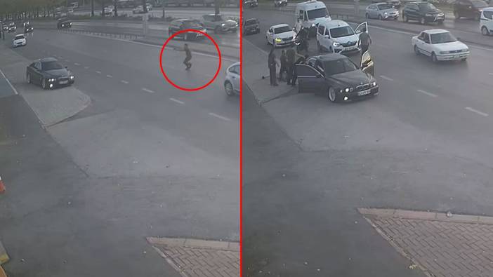 Film sahnelerini aratmayan kovalamaca: Trafik magandası lastiğine ateş edilerek durduruldu!