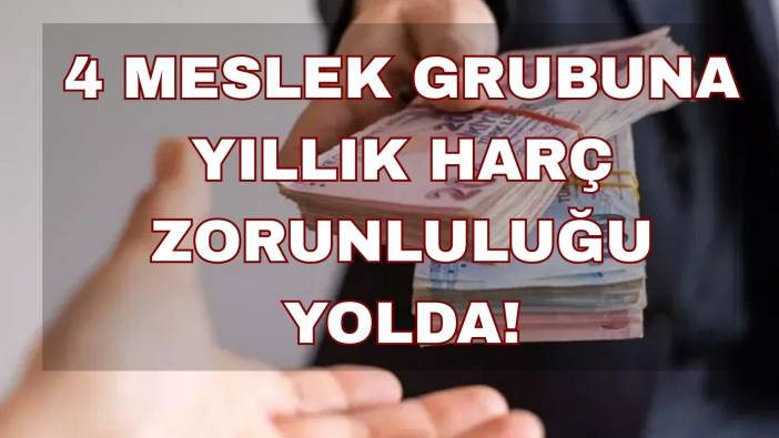 Bazı mesleklere yıllık harç zorunluluğu devrede: Gelir vergisi kaçağının önü kesilecek!