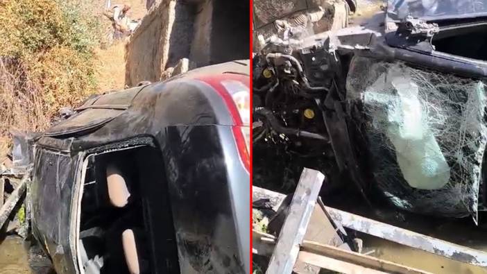 Kontrolden çıkan otomobil dereye uçtu: Çok sayıda yaralı var