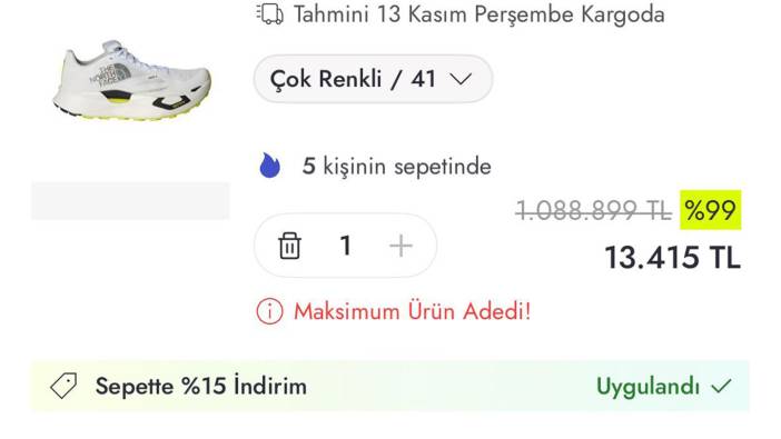 11.11 indirimi oyunları! Ayakkabıya 1 milyon lira etiket koyup yüzde 99 indirimle 13 bin liraya satıyorlar