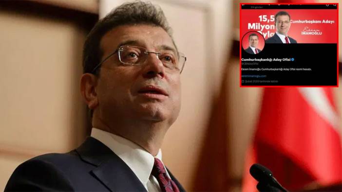 Ekrem İmamoğlu'nun "Cumhurbaşkanlığı Aday Ofisi" hesabına erişim engeli getirildi