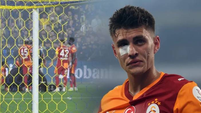 Derbide çirkin olay: Sahaya çakmak fırlatıldı, Kazımcan Karataş yaralandı! O taraftar gözaltında